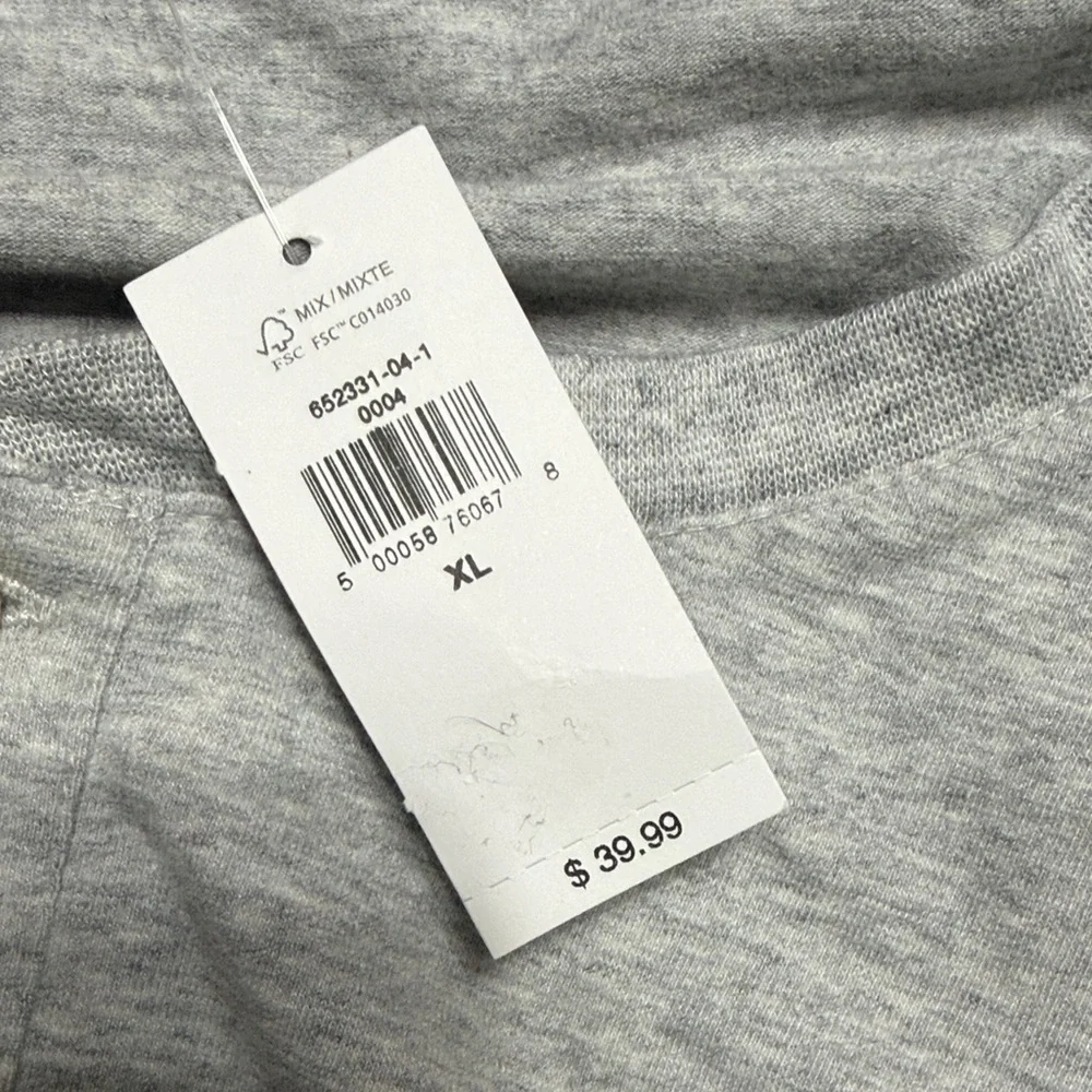 Banana Republic Gray Henley long sleeve Shirt size XL